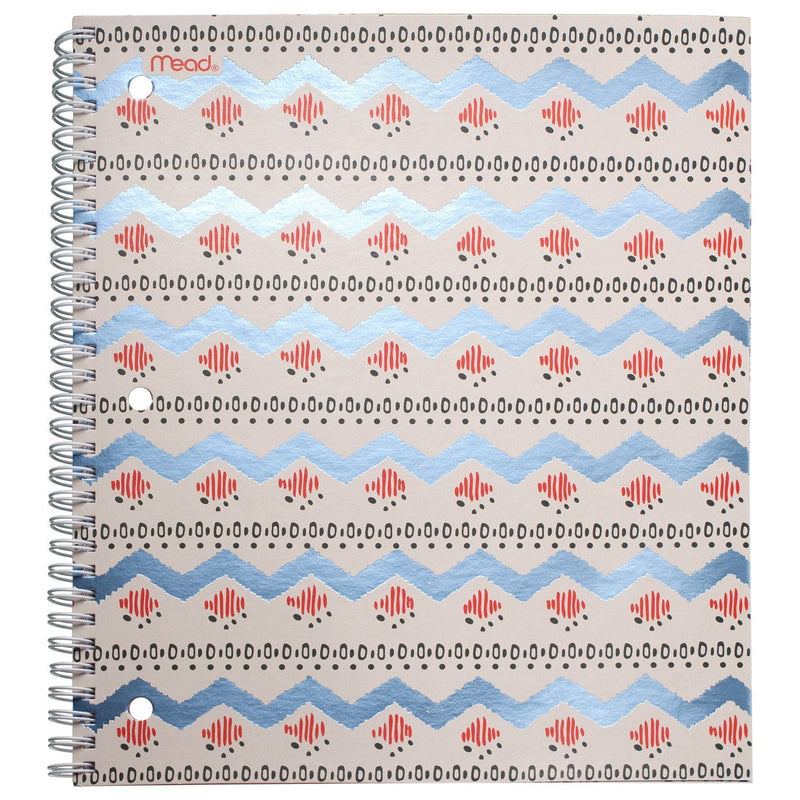 [Australia - AusPower] - Mead Spiral Notebook, College Ruled, 80 Sheets, 9" x 10-1/2", Pretty Please, Design Selected For You May Vary (07046) 1 Pack 