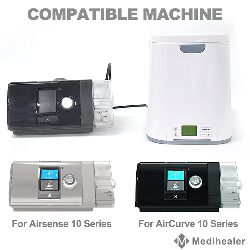 [Australia - AusPower] - Tubing Adapter for AirSense 10 and AirCurve 10 Series,Include 1PCS Tubing Adapter And 2PCS Silicone Tubing ,Great-Value Supplies By Medihealer. 