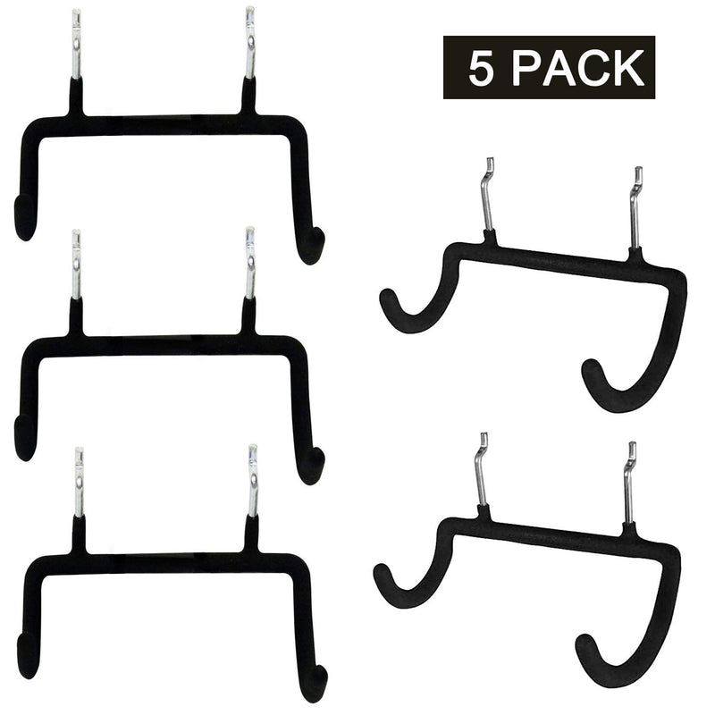 [Australia - AusPower] - 5PCS Pegboard Drill Holder Pegboard Double Hooks Drill Hook for Drill,Accessories Bag,Other Power Tools etc 