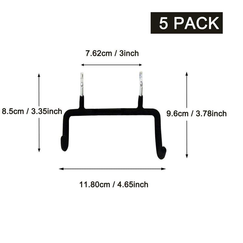 [Australia - AusPower] - 5PCS Pegboard Drill Holder Pegboard Double Hooks Drill Hook for Drill,Accessories Bag,Other Power Tools etc 