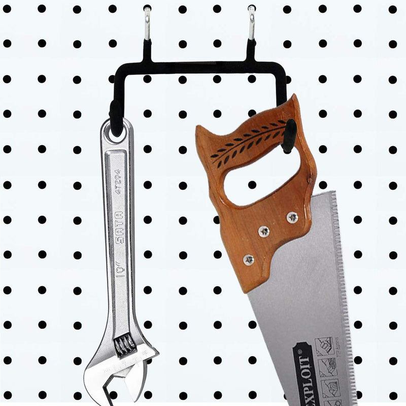 [Australia - AusPower] - 5PCS Pegboard Drill Holder Pegboard Double Hooks Drill Hook for Drill,Accessories Bag,Other Power Tools etc 