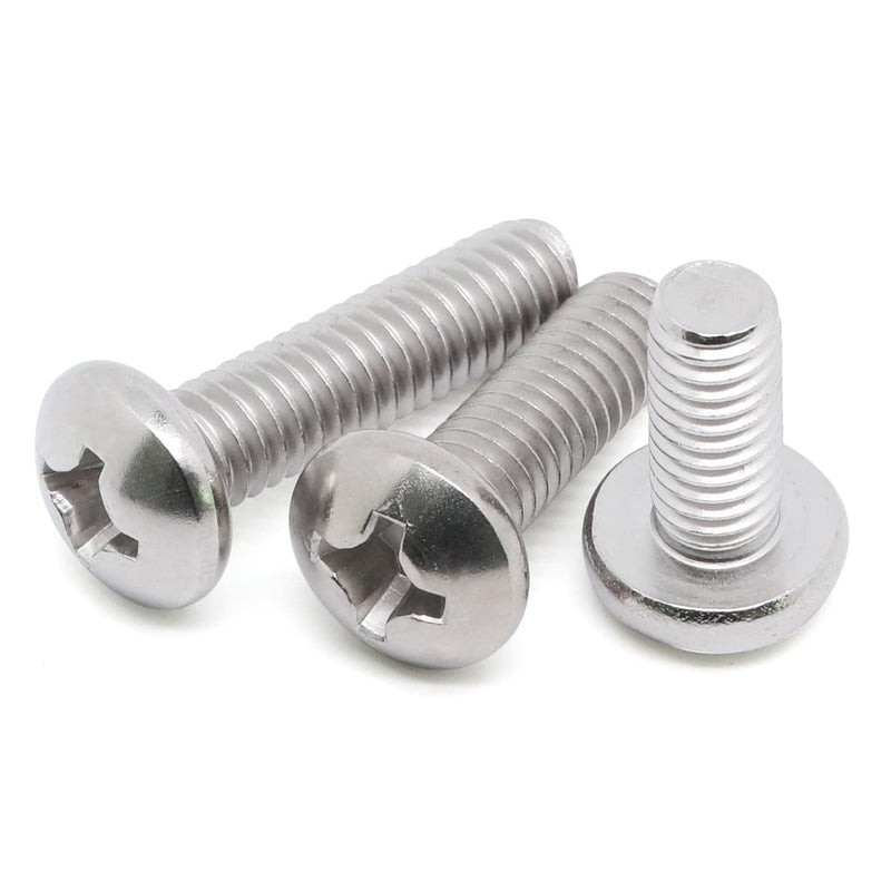 [Australia - AusPower] - 8-32 x 5/8" (1/4" to 3" Available) Phillips Pan Head Machine Screws, 304 Stainless Steel 18-8, Bright Finish, Fully Threaded, 100 PCS 8-32 x 5/8" (100PCS) 