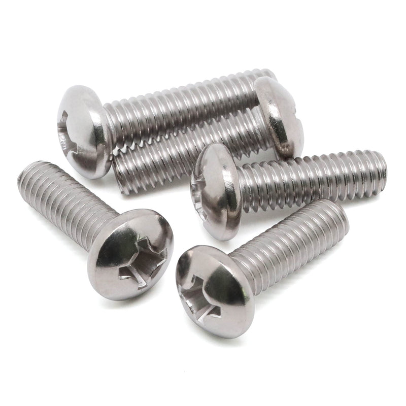 [Australia - AusPower] - 8-32 x 5/8" (1/4" to 3" Available) Phillips Pan Head Machine Screws, 304 Stainless Steel 18-8, Bright Finish, Fully Threaded, 100 PCS 8-32 x 5/8" (100PCS) 
