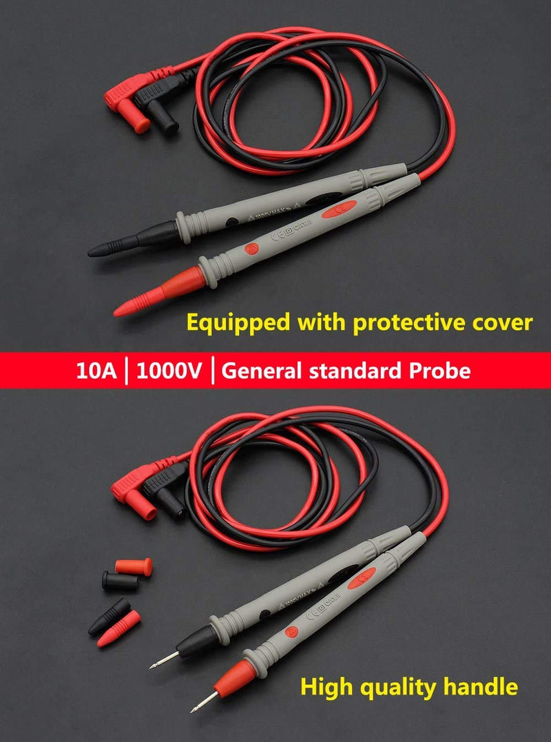 [Australia - AusPower] - Multimeter Test Leads Banana Plug,1000V 20A Digital Multi Meter Clamp Tester Probe Test Probes Leads for Multimeter Electronic Test Leads Multimeter Accessories (2 pcs) 2 PCS 