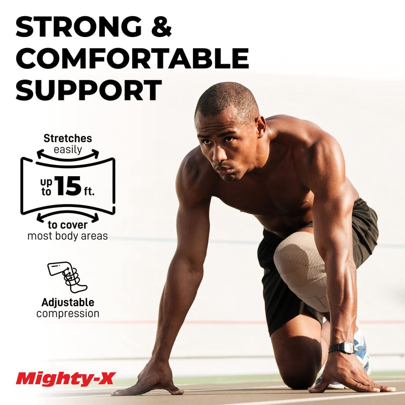 [Australia - AusPower] - Premium Elastic Bandage Wrap with Self-Closures - 6 pk (2x2”, 2x3", 2x4") - Compression Bandage Wrap Adhesive 6pk 
