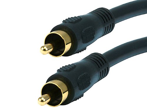 [Australia - AusPower] - Monoprice102743 75 Ohm Digital Coaxial Audio/Video RCA Cable Black 