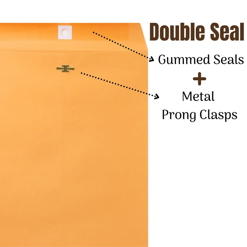 [Australia - AusPower] - Mr. Pen- Clasp Envelopes,18 Pack, 9x12, Brown Kraft, Letter Size Envelopes, Brown Envelopes, Document Envelope, Clasp Kraft Envelopes, Clasp and Gummed Closure Envelopes. 
