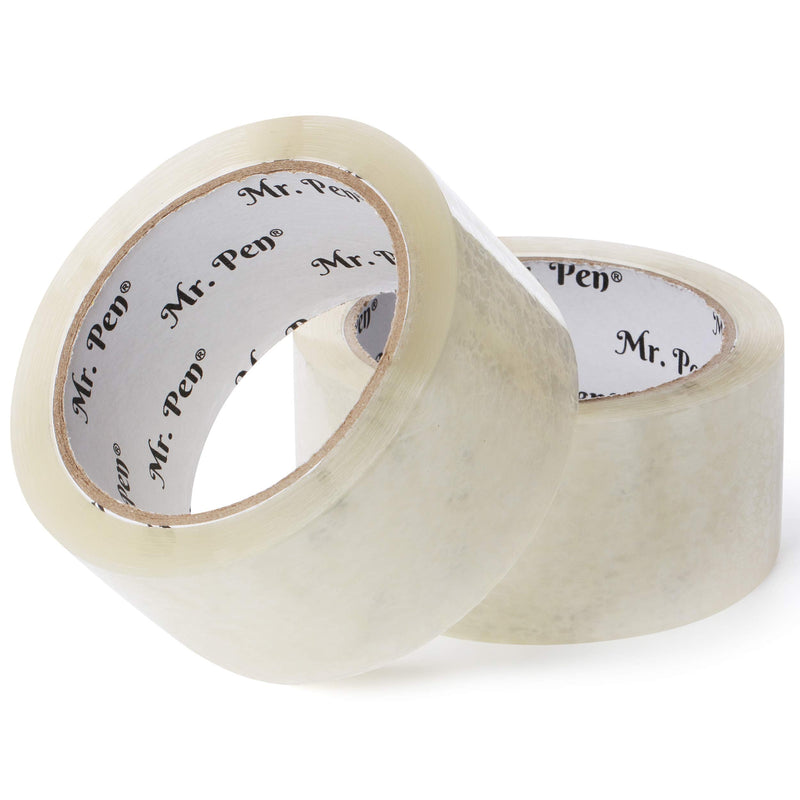 [Australia - AusPower] - Mr. Pen- Packing Tape, 2 Pack, 2 inch Wide, 60 Yards, 1.9mil, No Smell, Shipping Tape, Packaging Tape, Packing Tape Rolls, Clear Packing Tape, Moving Tape, Box Tape, Packing Tape Refill, Mailing Tape 
