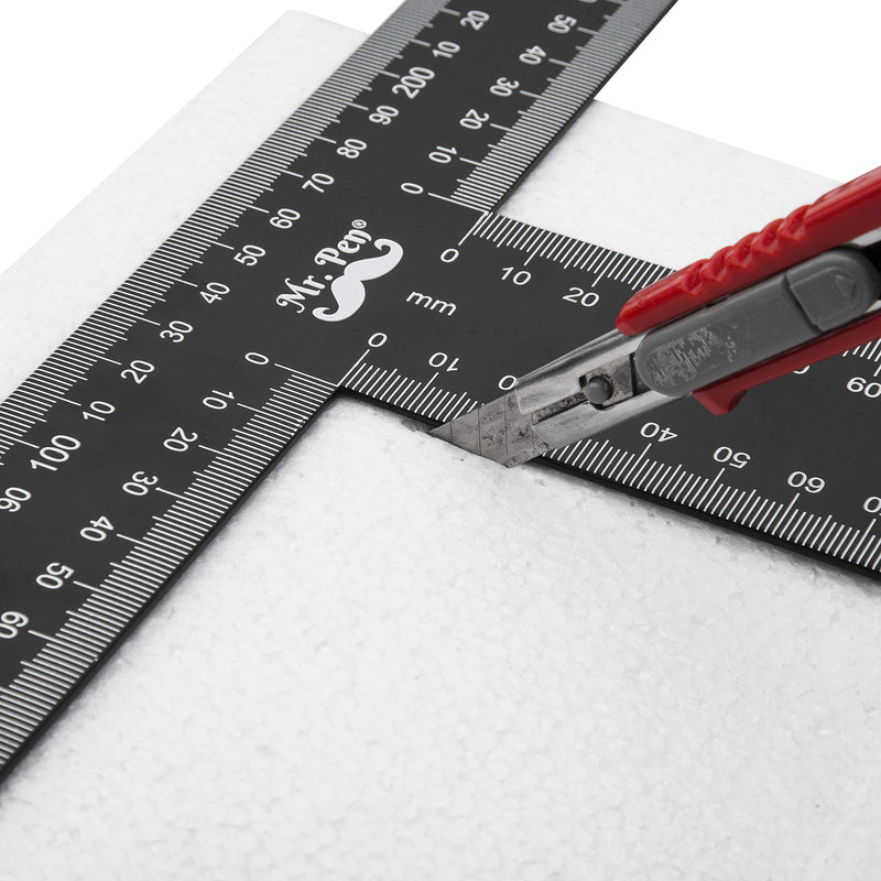 [Australia - AusPower] - Mr. Pen - T Square, T Ruler, 12 inch Metal Ruler, T Square Ruler, Drafting Tools, Architect Ruler, Set Square, Drafting Ruler, Tsquare, Truler, Architectural Triangle, Tee Ruler, L Square, Scale Ruler 