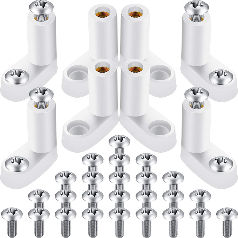 [Australia - AusPower] - PCB Board Mounting Feet L Shape Insulated PCB Spacer Plastic L Type PCB Feet with Screws, Fit for Arcade Gaming Board Replacement Parts (50) 50 