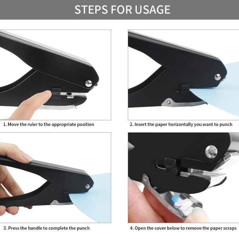 [Australia - AusPower] - MyLifeUNIT Slot Puncher, Badge Hole Punch for Id Card, PVC Slot and Paper, Heavy-Duty Hole Punch for Pro Use 