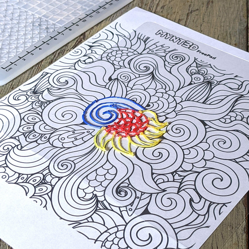 [Australia - AusPower] - MYNT3D 3D Pen Mat Kit, DesignPad + FreePad 