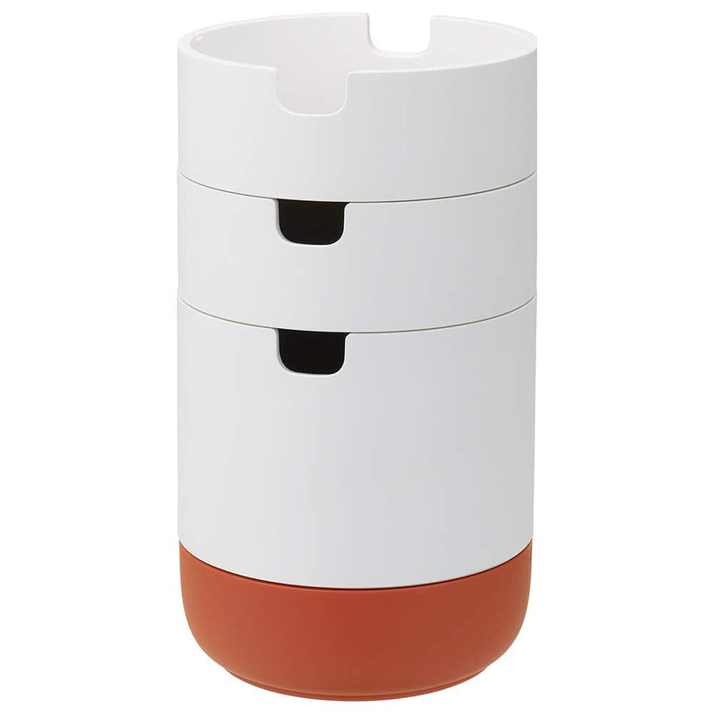[Australia - AusPower] - Nakabayashi CAPOTTO ABS Resin Stacking Desk Organizer-Orange 