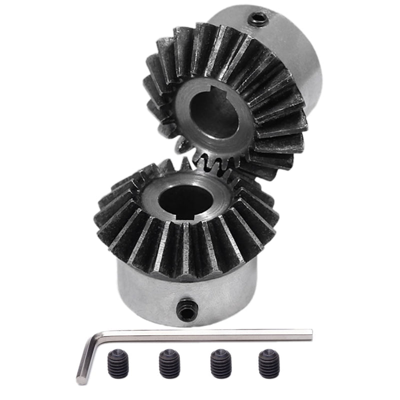 [Australia - AusPower] - 2Pcs Bevel Gear Tapered Bevel Pinion Gear Bevel Gears 2 Module 20 Teeth for Hardware Mechanical Rotation (20T 14mm Hole) 20T 14mm Hole 