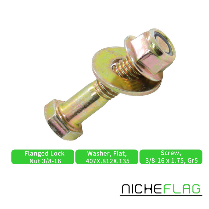 [Australia - AusPower] - NICHEFLAG 2 Pack 756-04224 Flat Idler Pulley Compatible with MTD 756-0981 956-0224 756-0981A 756-0981B 956-0981 956-0981A 956-0981B 539919078 