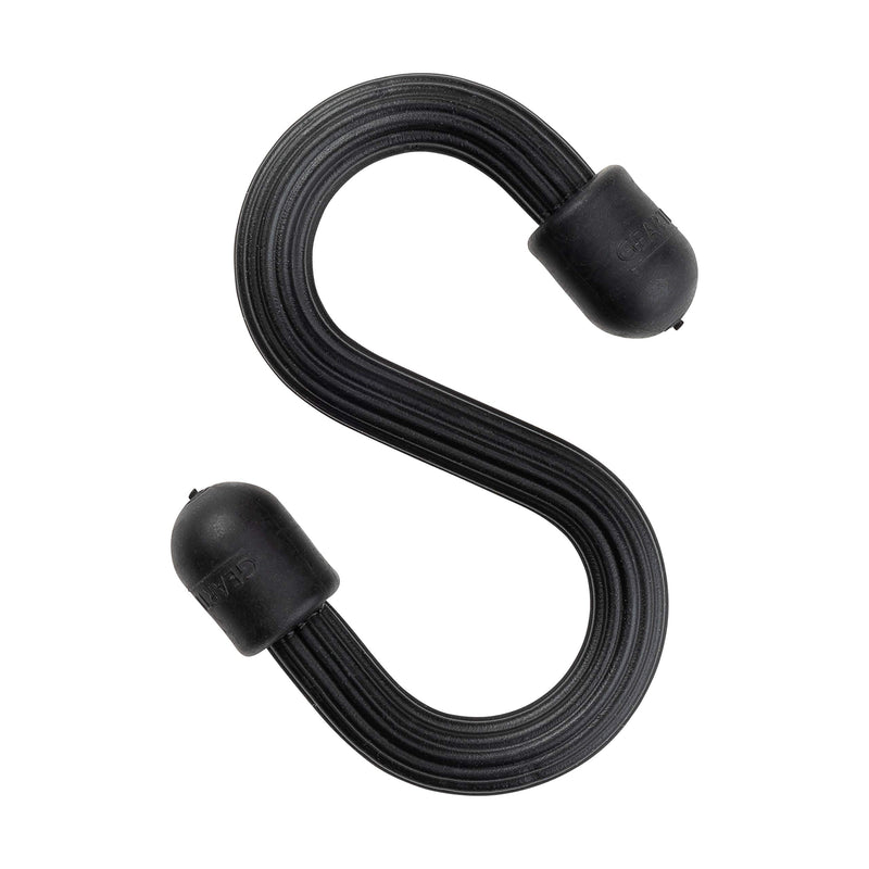 [Australia - AusPower] - Nite Ize Gear Tie Bendable S-Hook, Flexible S-Hook Hanger for Garage, Closet, Kitchen and Plants, Black 