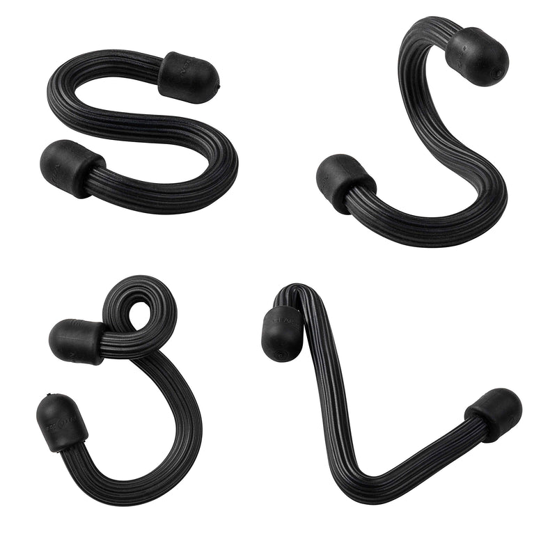 [Australia - AusPower] - Nite Ize Gear Tie Bendable S-Hook, Flexible S-Hook Hanger for Garage, Closet, Kitchen and Plants, Black 