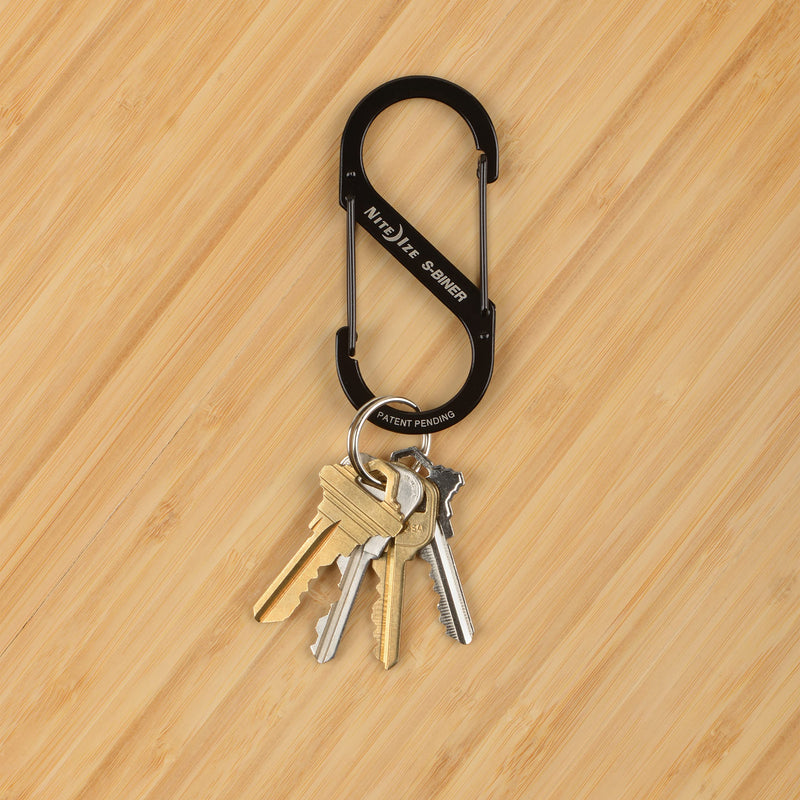 [Australia - AusPower] - Nite Ize, Inc. SB4-A1-3R3 Nite IZE S-Biner Stainless Steel 4, Gated Keys and Gear, 3 Pack, Black/Stainless Dual Carabiner 