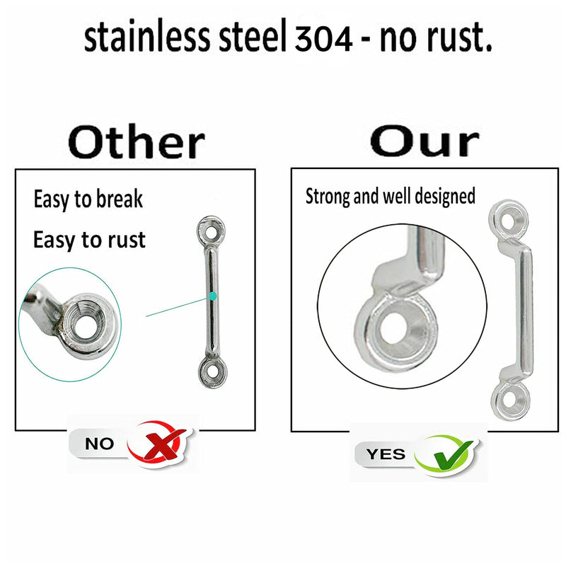 [Australia - AusPower] - NRC&XRC 1 Pcs Heavy Duty Industrial Equipment Handles Solid 304 Stainless Steel Drawer Cabinet pulls knob Bows Door Window Toolbox Handle Hardware(Hole Centers:90mm) 90MM 