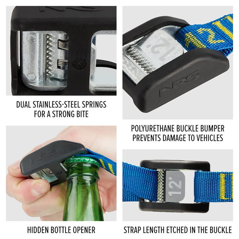 [Australia - AusPower] - NRS 9' Buckle Bumper Strap Pair Iconic Blue 9' 