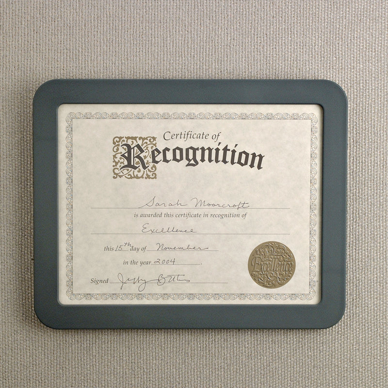 [Australia - AusPower] - Officemate Verticalmate Certificate Holder, Slate Gray (29172) 