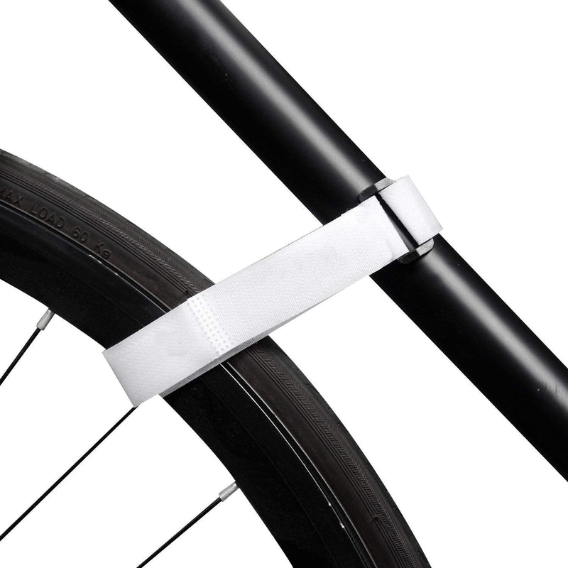 [Australia - AusPower] - Oldhill Hook and Loop Cinch Straps Adjustable and Reusable - 10 Pack (24" x 1", White) 24" x 1" 