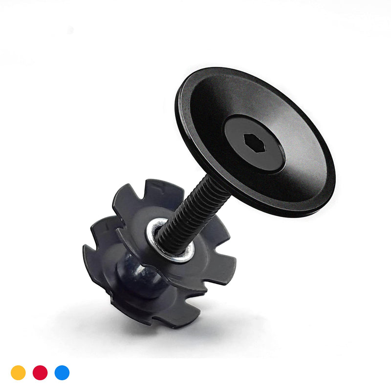 [Australia - AusPower] - ONIPAX Lightweight Headset Top Cap & Star Nut with Aluminum Screw BLACK Without Spacers 