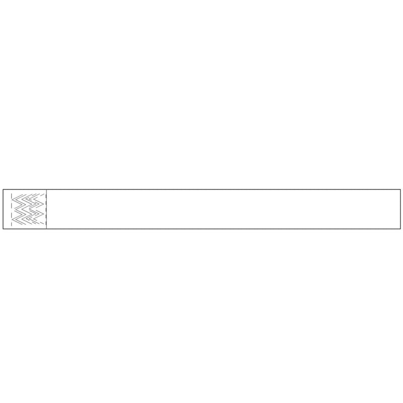 [Australia - AusPower] - PDC Healthcare WBTYKA-9 Short Stay Write-On Tyvek Wristband, Adhesive Closure, Adult Size, White (Box of 1000) 