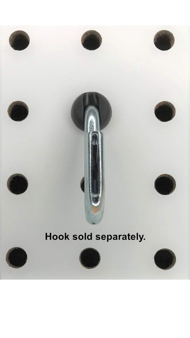 [Australia - AusPower] - Pegitz Pegboard Peg Locks 50PCS (1/4 inch, Black) 1/4 Inch 