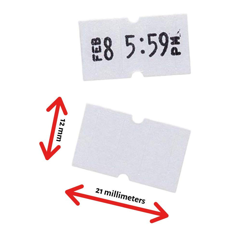 [Australia - AusPower] - Perco 1 Line White Labels - 1 Sleeve, 8,000 Blank Price and Date Gun Labels for Perco 1 Line Price and Date Guns 1 Line Labels White - 1 Sleeve 