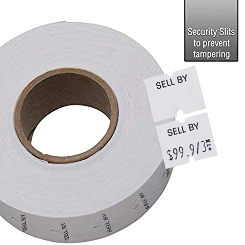 [Australia - AusPower] - Perco "Sell by" 2 Line Labels - 1 Sleeve, 8,000 Sell by Labels for Perco 2 Line Date Guns 