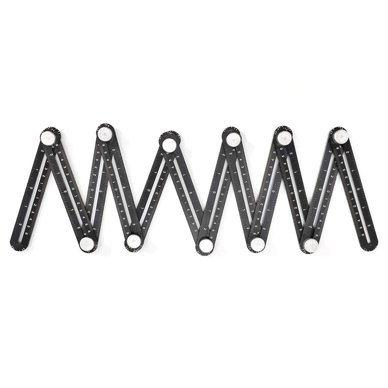 [Australia - AusPower] - Multi Angle Measuring Ruler, 12-Sides Ruler Hole Locator Aluminum Alloy Universal Multi Angle Measuring Ruler Protractors, Adjustable Floor Tile Glass Woodworking Puncher 