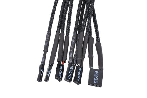 [Australia - AusPower] - Phobya Front Panel Extension Cables, 30cm, Black 
