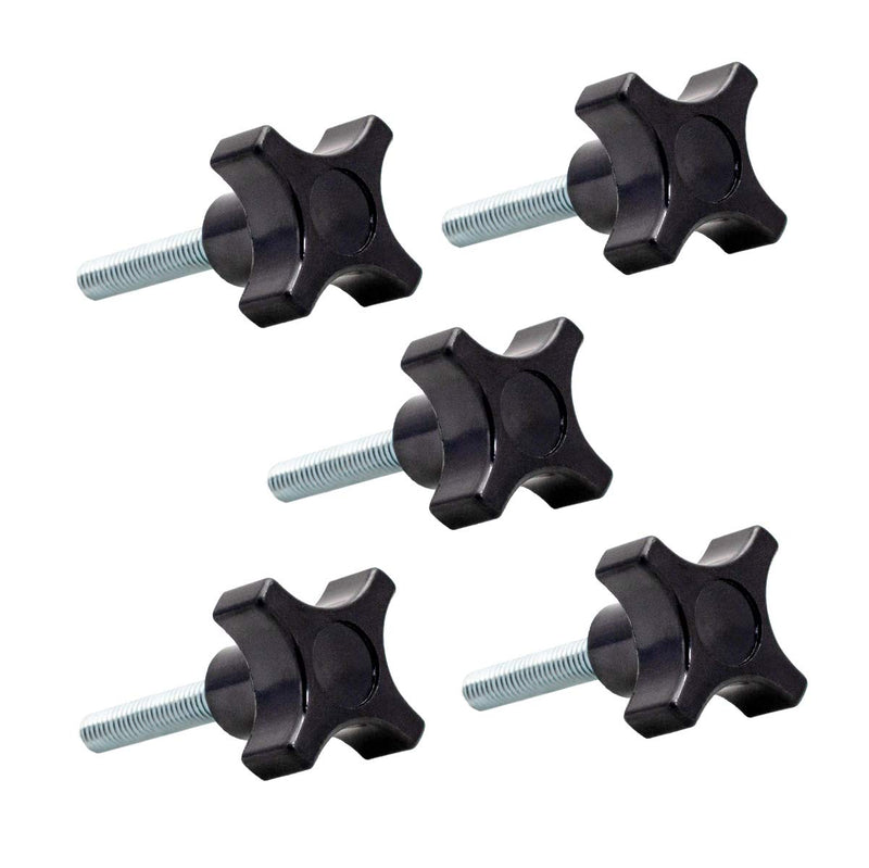 [Australia - AusPower] - POWERTEC QNB3011 4-Point Stud Knob, 1/4"-20, 2" Long, 5 PK 
