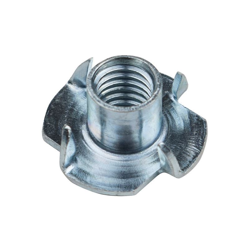 [Australia - AusPower] - POWERTEC 5/16"-18 x 3/8" QTN1103 4 T 50 Pack | Pronged Tee Nuts 5/16 Inch-18 & 3/8-Inch – Threaded Inserts for Climbing Holds and Wood Working, 3/8" 3/8 Inch 