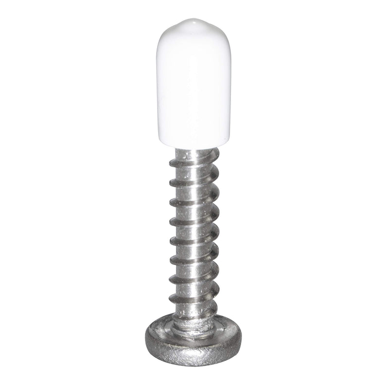[Australia - AusPower] - Prescott Plastics 3/8 Inch White Round Vinyl Rubber Cap, FDA Food Grade, Flexible Pipe Post Cover (10) 10 