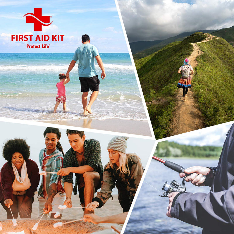 [Australia - AusPower] - First Aid Kit - 100 Piece - Small First Aid Kit for Camping, Hiking, Backpacking, Travel, Vehicle, Mini 1st Aid kit for Outdoors - Emergency & Medical Supplies 100 Piece Set 