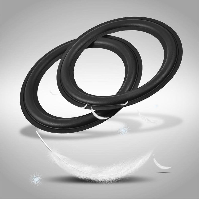 [Australia - AusPower] - PUSOKEI 2pcs Speaker Rubber Edge, 8 inch Surround Subwoofer Replacement Parts for Speaker Foam Repair 