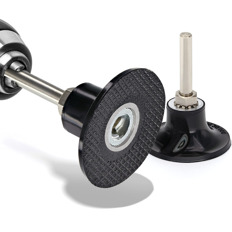 [Australia - AusPower] - 2 Inch Disc Pad Holder with ¼” Shank, Die Grinder Sanding Suitable for Roloc, Quick Change Medium Disc Attachments for Polishing, Sanding and Surface Preparation, – by Ram Pro 1 