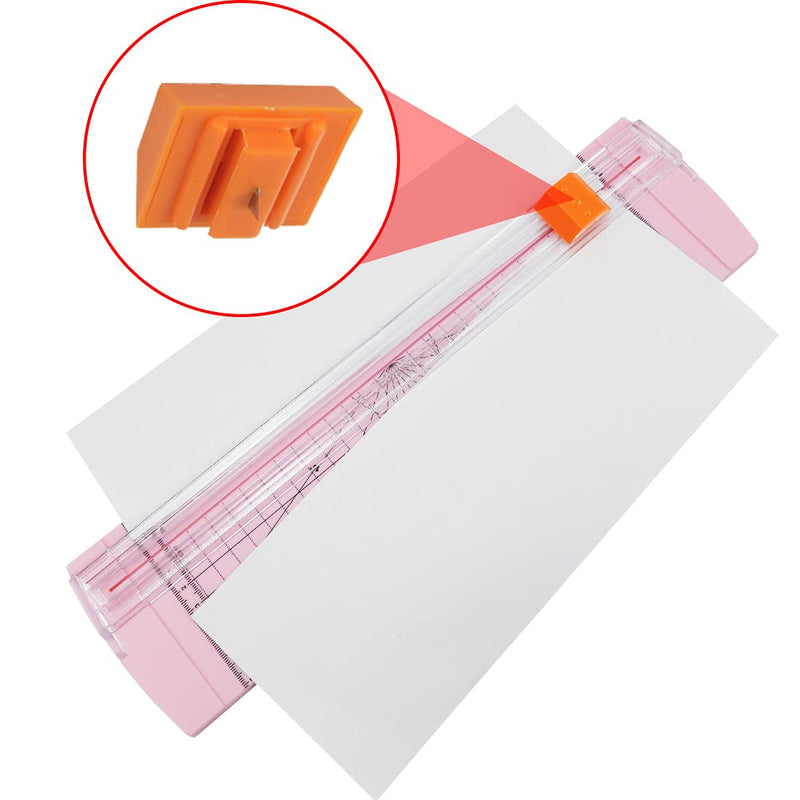 [Australia - AusPower] - Rayson RC4000P-US Paper Cutter Trimmer, A4 Size (12 inch) Paper Cutter for Coupon, Craft Paper and Photos (Light Pink) 