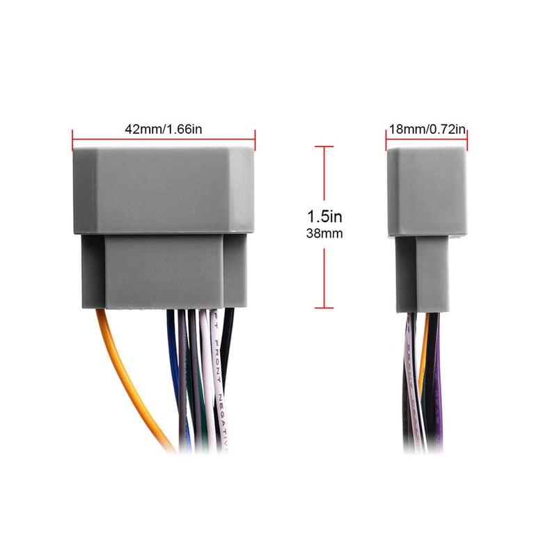 [Australia - AusPower] - RDBS Aftermarket Radio Wiring Harness Adapter Fit for Some Jeep Dodge Chrysler Modles Car Stereo Wire Harness Antenna Plug 