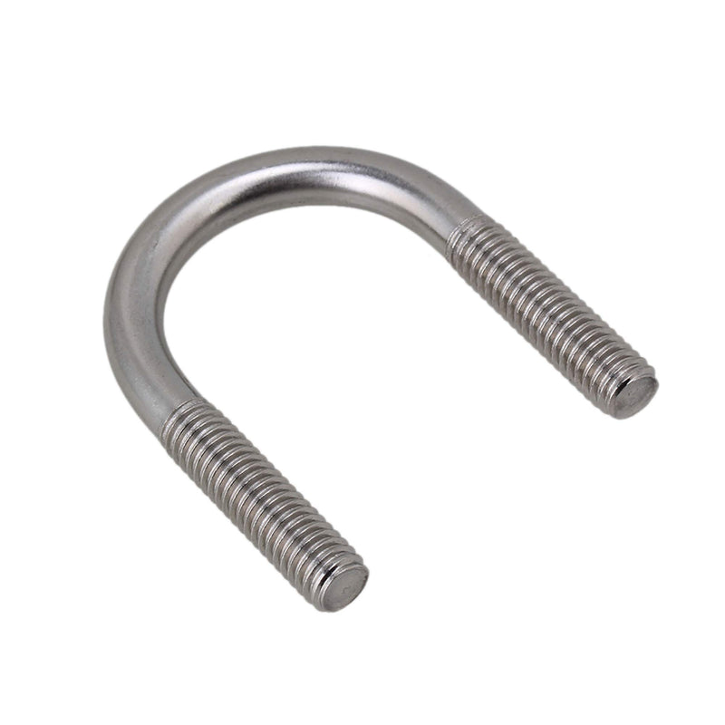[Australia - AusPower] - RDEXP Inner Dia 0.87Inch 304 Stainless Steel U Bolts U Screws M6 Pack of 5 