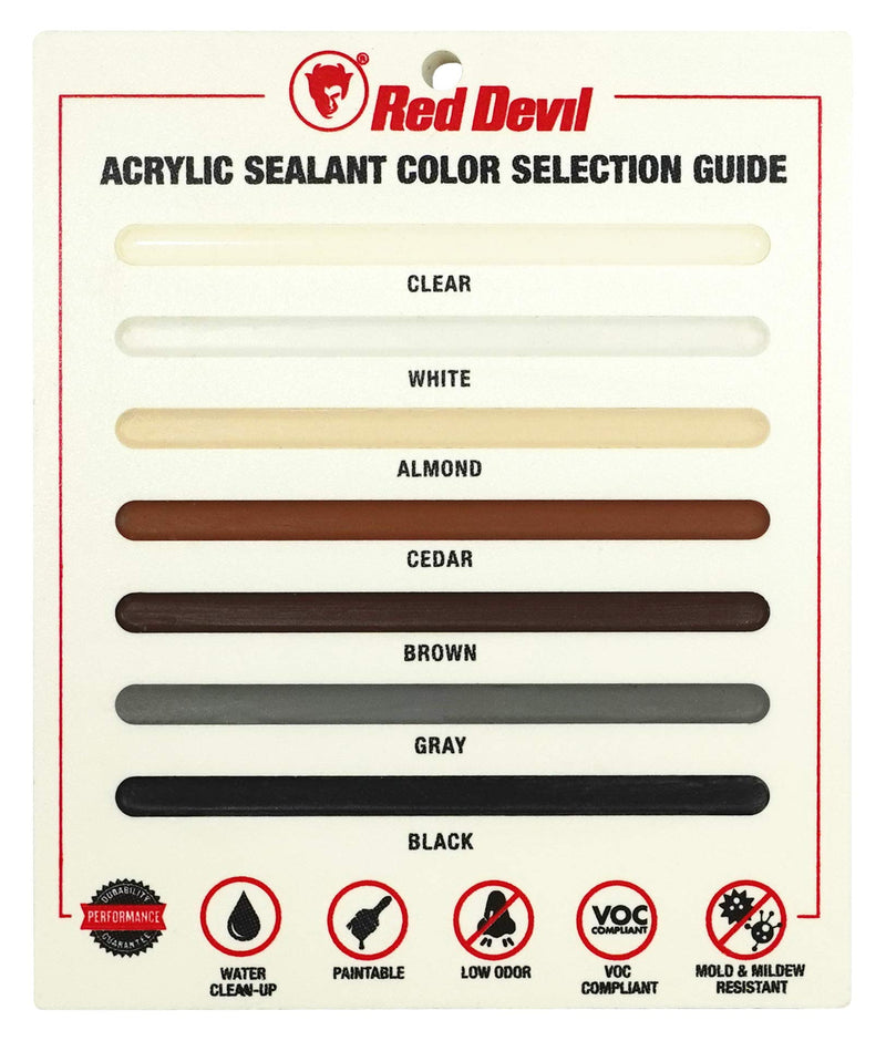 [Australia - AusPower] - Red Devil 0846 Window & Door Siliconized Acrylic Caulk, 10.1 oz, White Pack of 1 