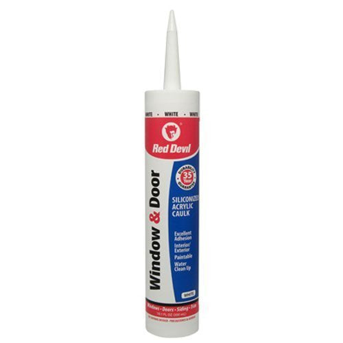 [Australia - AusPower] - Red Devil 0846 Window & Door Siliconized Acrylic Caulk, 10.1 oz, White Pack of 1 