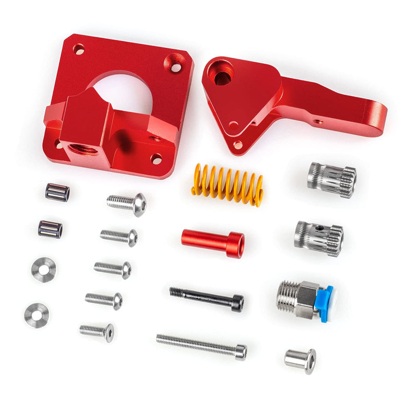 [Australia - AusPower] - Redrex Dual Gear Extruder Metal Drive Feeder Upgrade Kit for Creality Ender 3 V2 Ender 3 Pro CR10 Series 3D Printer TPU Filament Supported Dual Drive Extruder 