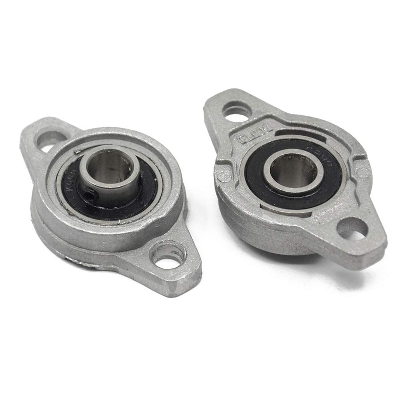 [Australia - AusPower] - ReliaBot 2PCs KFL000 (KFL10) ID10mm Mounted Flange Block Bearings Self-aligning Zinc Aluminum Alloy Support for Diameter 10mm Linear Motion Shaft Rod 2pcs KFL000(10mm) 2 