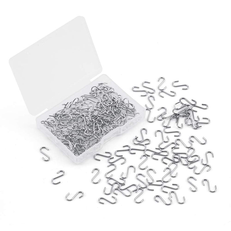 [Australia - AusPower] - Rhinocats S Hooks, Small S Hooks，Mini S Hooks， 100 Pack Stainless S Shaped Hooks, 14mm Length ，Heavy Duty for Hanging 14mm100Packs 