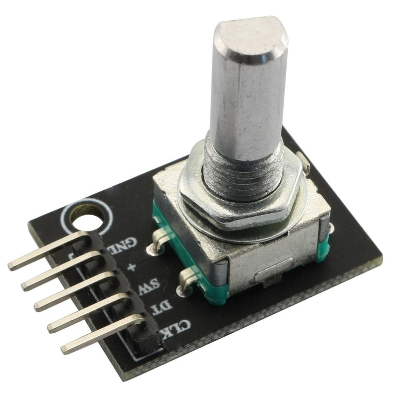 [Australia - AusPower] - RLECS 2pcs Encoder Module Brick Sensor clickable Switch 360 Degree Rotary KY-040 with Knob Cap for Arduino 