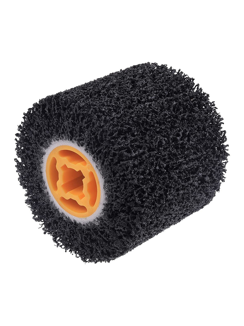 [Australia - AusPower] - Rocaris Abrasive Drum Paint and Rust Remover, 40 Grit Abrasive Wheel Wire Drawing Polishing Wheel For Wood Metal Surface Polishing, 4.5" x 4" 