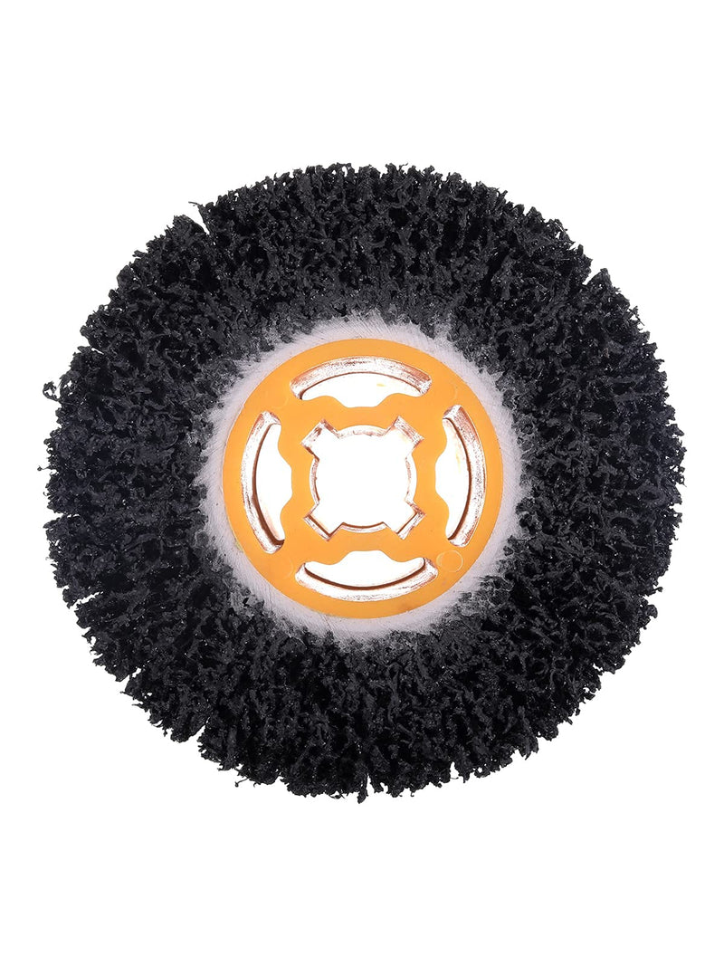 [Australia - AusPower] - Rocaris Abrasive Drum Paint and Rust Remover, 40 Grit Abrasive Wheel Wire Drawing Polishing Wheel For Wood Metal Surface Polishing, 4.5" x 4" 